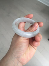 Load image into Gallery viewer, 54.4mm certified 100% natural Type A icy watery white light purple jadeite jade bangle BN8-7071