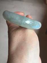 Load image into Gallery viewer, 53.4mm Certified Type A 100% Natural icy watery light green purple jadeite Jade bangle BK122-3397