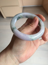 Load image into Gallery viewer, 55.6mm Certified type A 100% Natural sunny green/purple/yellow(Fu LU SHOU) Jadeite bangle BN41-5127