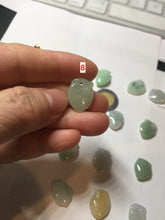 Load image into Gallery viewer, Type A 100% Natural icy watery sunny green/purple/white/yellow Jadeite Jade Peach Pendant group BF151