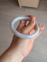 Load image into Gallery viewer, 58.4mm Certified Type A 100% Natural light green chubby round cut Jadeite Jade bangle BM36-0023