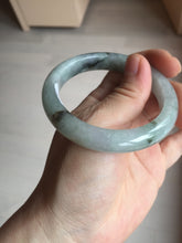 Load image into Gallery viewer, 52.3mm certified 100% natural Type A icy watery dark green jadeite jade bangle AH103-4490