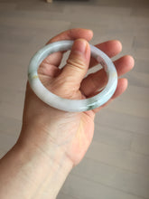 Load image into Gallery viewer, 57.7mm certified Type A 100% Natural green yellow brown white slim Jadeite Jade bangle BS89-6674