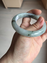 Load image into Gallery viewer, 52.3mm certified 100% natural Type A icy watery dark green jadeite jade bangle AH103-4490
