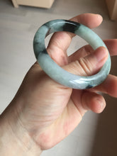Load image into Gallery viewer, 53mm certified 100% natural Type A icy watery dark green brown jadeite jade bangle AH102-4492