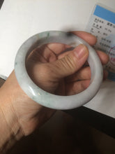Load image into Gallery viewer, 62.6mm Certified Type A 100% Natural green/yellow/white/purple early spring mountain forest series Jadeite Jade bangle K93-0461