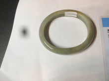 Load image into Gallery viewer, 49.5mm Certified Type A 100% Natural yellow/gray/green Jadeite Jade bangle AF80-5002