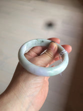 Load image into Gallery viewer, 58.1mm 100% natural type A certified light green/purple jadeite jade bangle Y139-0723