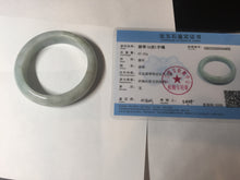 Load image into Gallery viewer, 56.3mm certified 100% natural Type A light green chubby jadeite jade bangle BK24-4402