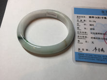 Load image into Gallery viewer, 53.5mm 100% natural certified sunny green brown pink oval jadeite jade bangle BN29-8348