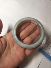 Load image into Gallery viewer, 56.3mm certified 100% natural Type A light green chubby jadeite jade bangle BK24-4402