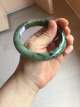 Load image into Gallery viewer, 58.7mm Certified 100% natural Type A dark green/sunny green/black/red/brown jadeite bangle PD81-9784