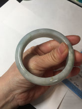 Load image into Gallery viewer, 56.3mm certified 100% natural Type A light green chubby jadeite jade bangle BK24-4402