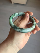 Load image into Gallery viewer, 60mm certified Type A 100% Natural sunny green dark green brown Jadeite Jade bangle AA46-3274