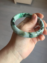 Load image into Gallery viewer, 60mm certified Type A 100% Natural sunny green dark green brown Jadeite Jade bangle AA46-3274