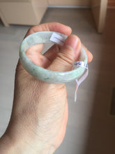 Load image into Gallery viewer, 50.5mm certified 100% natural Type A sunny green/light purple jadeite jade bangle PC42-0687