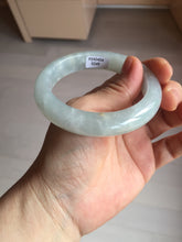 Load image into Gallery viewer, 55mm 100% natural type A icy watery light green yellow jadeite jade bangle Y155-5249
