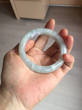 Load image into Gallery viewer, 55mm 100% natural type A icy watery light green yellow jadeite jade bangle Y155-5249