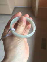 Load image into Gallery viewer, 50.5mm certified 100% natural Type A sunny green/light purple jadeite jade bangle PC42-0687