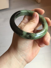 Load image into Gallery viewer, 58.5mm Certified 100% natural Type A dark green/black/brown jadeite bangle PD34-9771