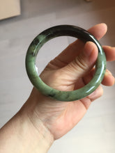 Load image into Gallery viewer, 58.5mm Certified 100% natural Type A dark green/black/brown jadeite bangle PD34-9771