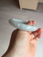 Load image into Gallery viewer, 55mm 100% natural type A icy watery light green yellow jadeite jade bangle Y155-5249