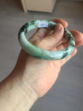 Load image into Gallery viewer, 60mm certified Type A 100% Natural sunny green dark green brown Jadeite Jade bangle AA46-3274