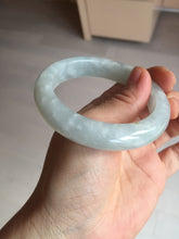Load image into Gallery viewer, 55mm 100% natural type A icy watery light green yellow jadeite jade bangle Y155-5249