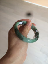 Load image into Gallery viewer, 55.5mm certified 100% natural Type A dark green/sunny green  jadeite jade bangle AX5-2839
