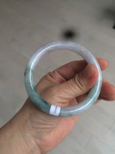Load image into Gallery viewer, 57.8mm certified 100% natural type A green/purple/brown round cut jadeite jade bangle BF102-1686