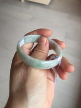 Load image into Gallery viewer, 50.5mm certified 100% natural Type A sunny green/light purple jadeite jade bangle PC42-0687