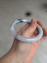 Load image into Gallery viewer, 57.8mm certified 100% natural type A green/purple/brown round cut jadeite jade bangle BF102-1686