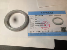 Load image into Gallery viewer, 57.7mm certified Type A 100% Natural red/brown/purple/gray Jadeite Jade bangle BG56-0312