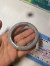 Load image into Gallery viewer, 57.7mm certified Type A 100% Natural red/brown/purple/gray Jadeite Jade bangle BG56-0312