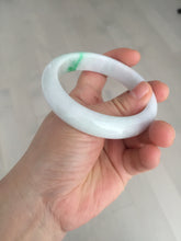 Load image into Gallery viewer, 56.5mm certified Type A 100% Natural sunny green/purple/white(白底青) Jadeite Jade bangle BF139-4075