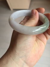 Load image into Gallery viewer, 57.5mm certified Type A 100% Natural dark green purple white Jadeite Jade bangle Y158-3015