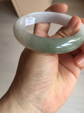 Load image into Gallery viewer, 57.5mm certified Type A 100% Natural dark green purple white Jadeite Jade bangle Y158-3015
