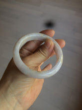 Load image into Gallery viewer, 53.8mm certificated Type A 100% Natural light purple/white/yellow Jadeite Jade bangle K112-4023