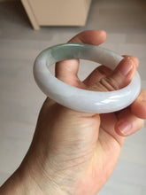 Load image into Gallery viewer, 57.5mm certified Type A 100% Natural dark green purple white Jadeite Jade bangle Y158-3015