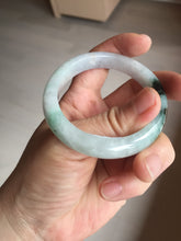 Load image into Gallery viewer, 51.5mm certified Type A 100% Natural sunny green purple oval Jadeite Jade bangle BN43-5137