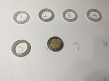 Load image into Gallery viewer, 100% natural type A icy watery light green/white jadeite jade band ring group R116