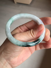 Load image into Gallery viewer, 51.5mm certified Type A 100% Natural sunny green purple oval Jadeite Jade bangle BN43-5137
