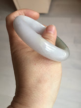 Load image into Gallery viewer, 57.5mm certified Type A 100% Natural dark green purple white Jadeite Jade bangle Y158-3015