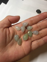 Load image into Gallery viewer, 100% natural icy watery green white type A jadeite jade small water drop pendant necklace group BP59