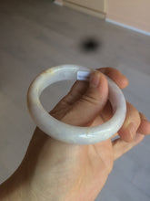 Load image into Gallery viewer, 53.8mm certificated Type A 100% Natural light purple/white/yellow Jadeite Jade bangle K112-4023