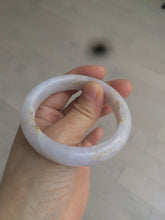 Load image into Gallery viewer, 53.8mm certificated Type A 100% Natural light purple/white/yellow Jadeite Jade bangle K112-4023