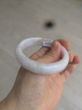 Load image into Gallery viewer, 53.8mm certificated Type A 100% Natural light purple/white/yellow Jadeite Jade bangle K112-4023