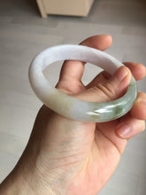 Load image into Gallery viewer, 57.5mm certified Type A 100% Natural dark green purple yellow brown white(FU LU SHOU) Jadeite Jade bangle Y159-3003