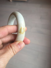 Load image into Gallery viewer, 56.5mm Certified Type A 100% Natural white/ green Jadeite Jade bangle PA4-3501 ($29.99 group)