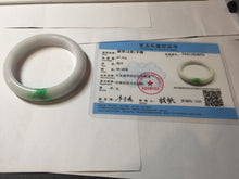 Load image into Gallery viewer, 56.5mm certified Type A 100% Natural sunny green/purple/white(白底青) Jadeite Jade bangle BF139-4075